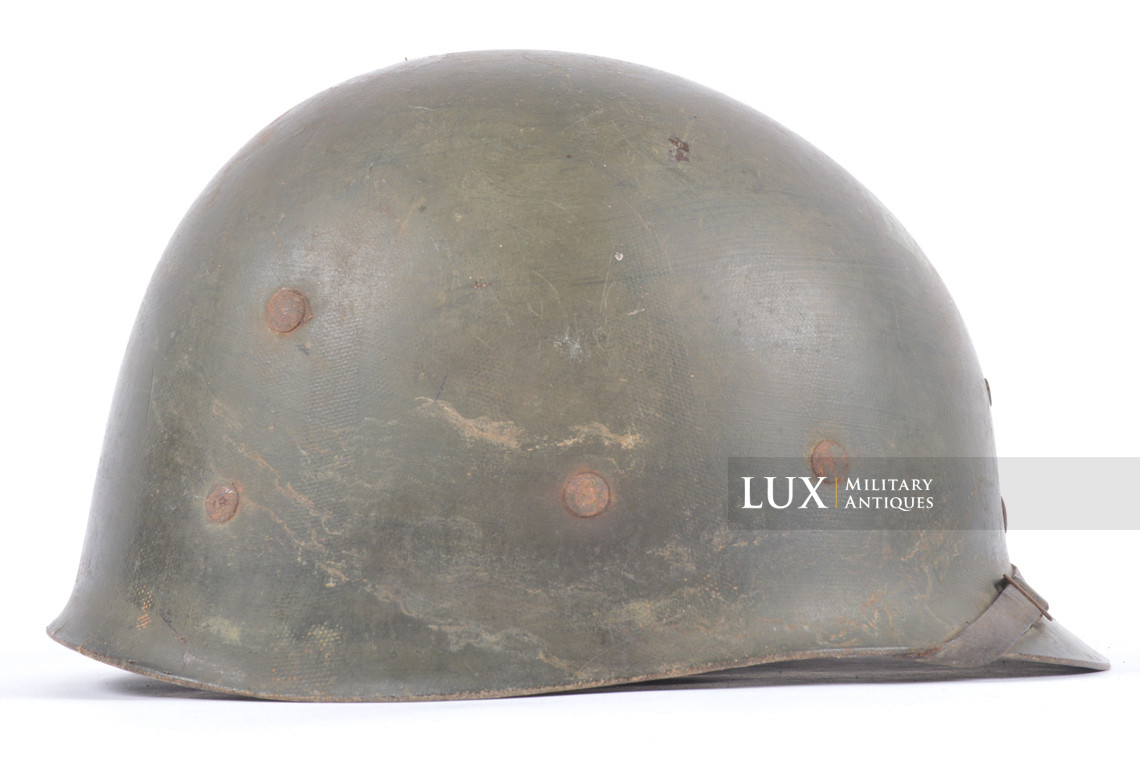 USM1 4th Infantry Division fixed bale camouflaged combat helmet, « IVY DIVISION » - photo 71