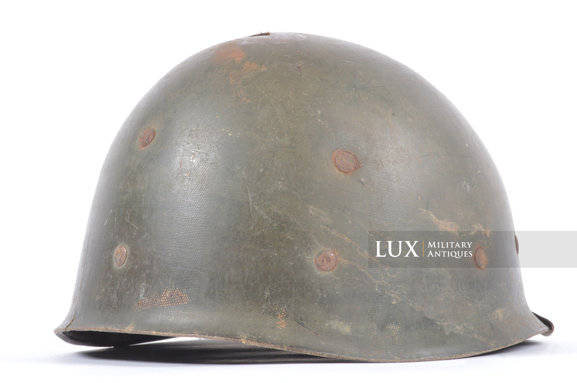 USM1 4th Infantry Division fixed bale camouflaged combat helmet, « IVY DIVISION » - photo 72
