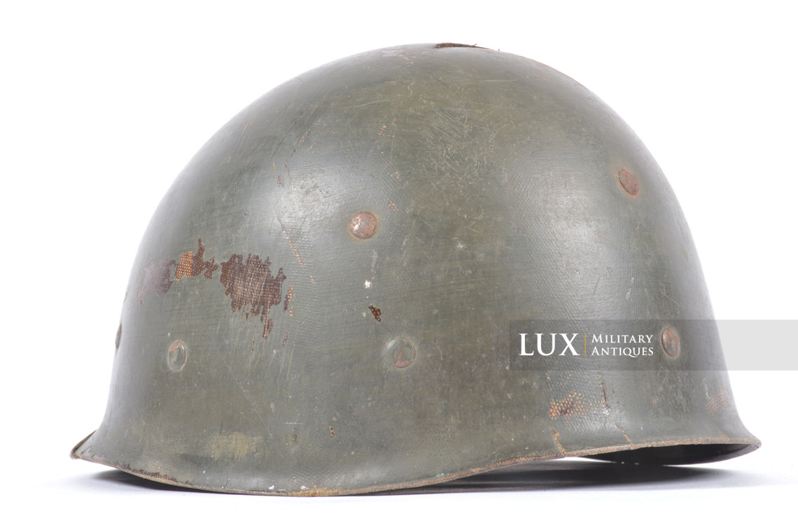USM1 4th Infantry Division fixed bale camouflaged combat helmet, « IVY DIVISION » - photo 74
