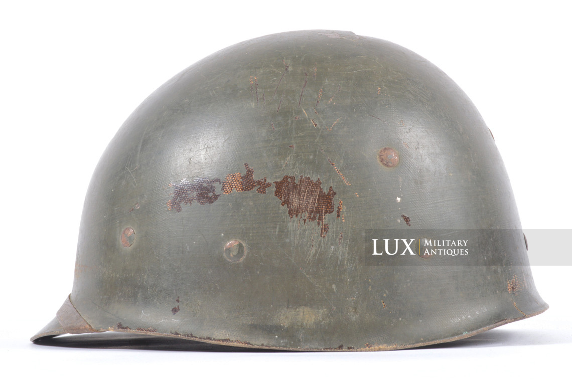 USM1 4th Infantry Division fixed bale camouflaged combat helmet, « IVY DIVISION » - photo 75