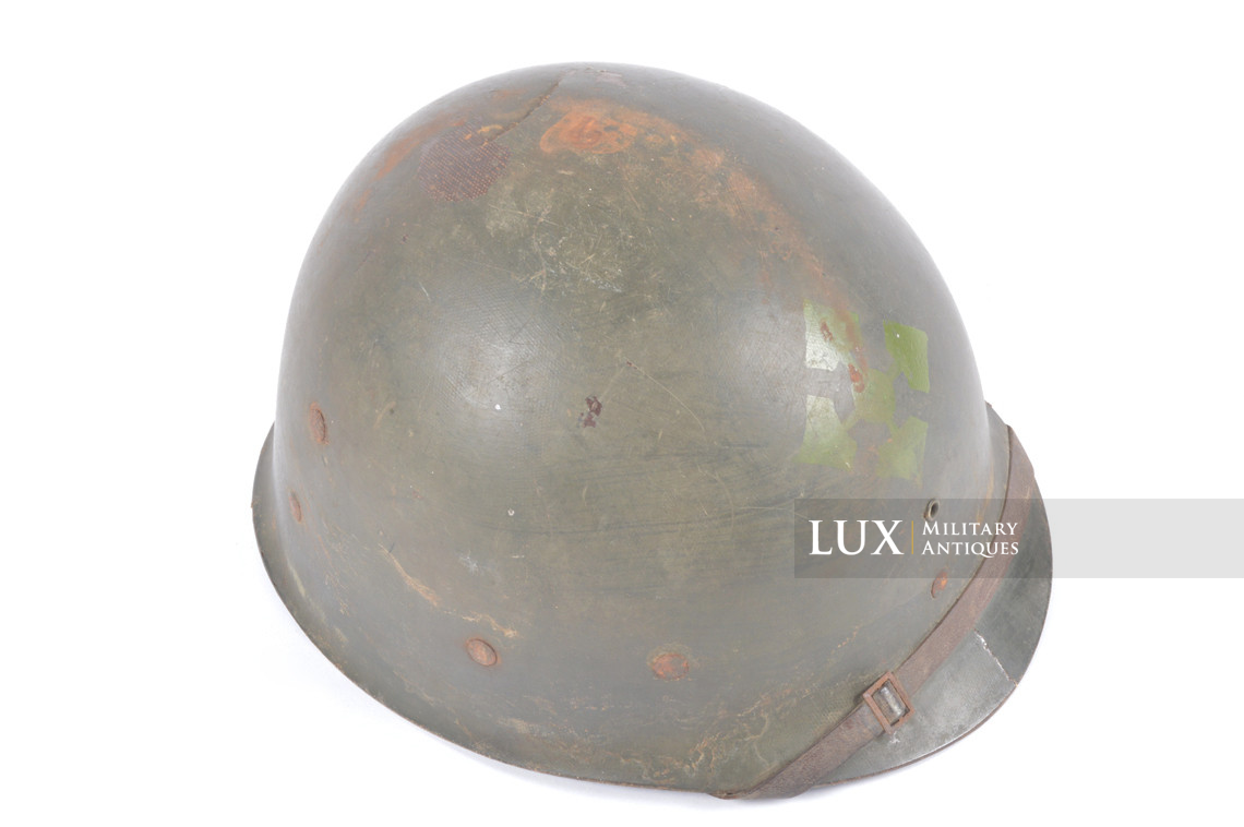 USM1 4th Infantry Division fixed bale camouflaged combat helmet, « IVY DIVISION » - photo 77