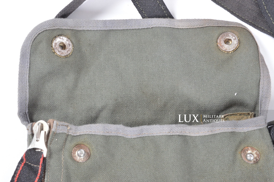 Earliest German paratrooper gas mask carry bag, « Auer » - photo 16