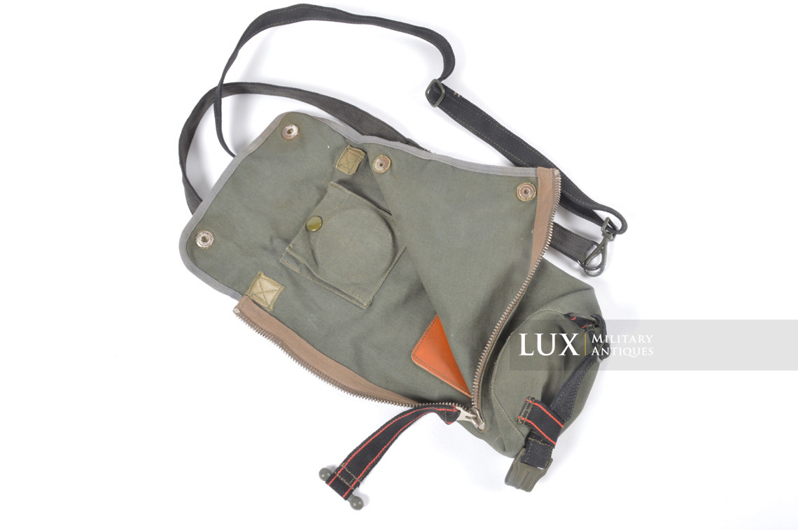 Earliest German paratrooper gas mask carry bag, « Auer » - photo 26