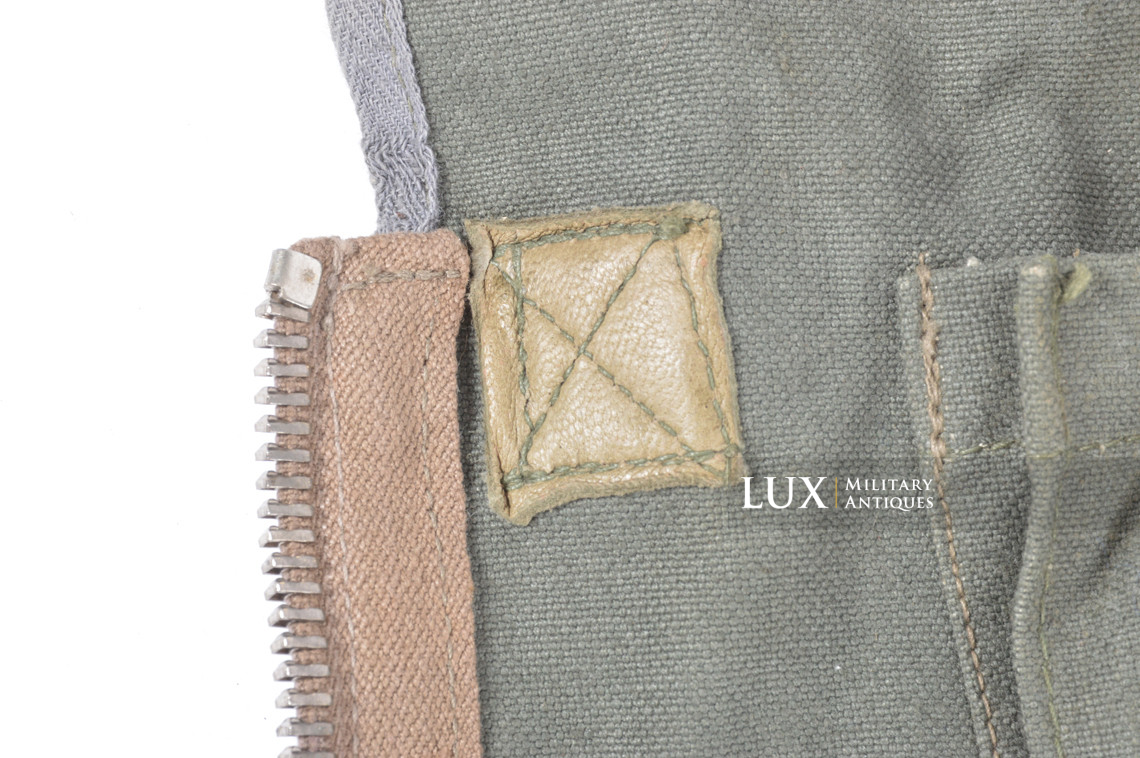 Earliest German paratrooper gas mask carry bag, « Auer » - photo 27