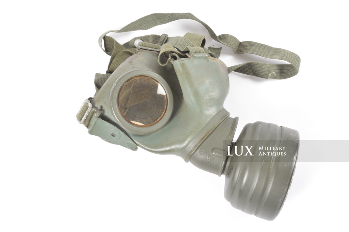 Earliest German paratrooper gas mask carry bag, « Auer » - photo 35
