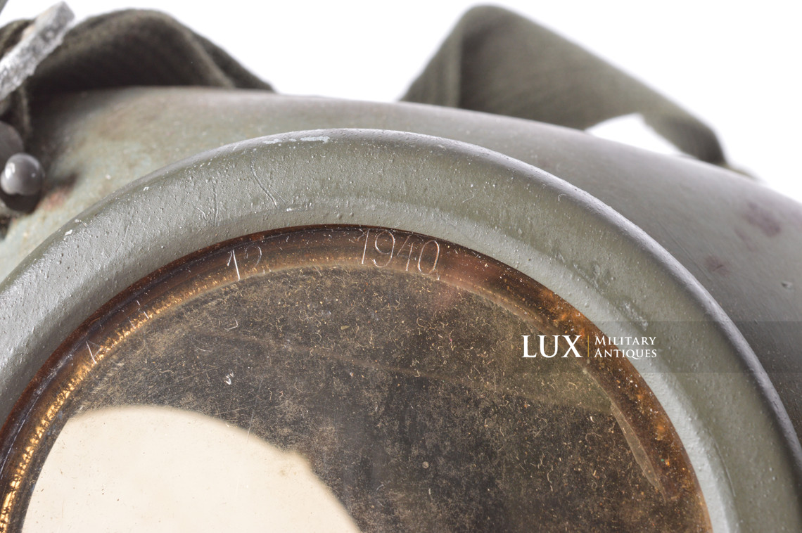 Earliest German paratrooper gas mask carry bag, « Auer » - photo 44