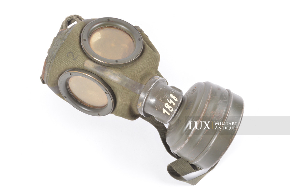 German three-tone camouflage gas mask canister, « Normandy » - photo 59