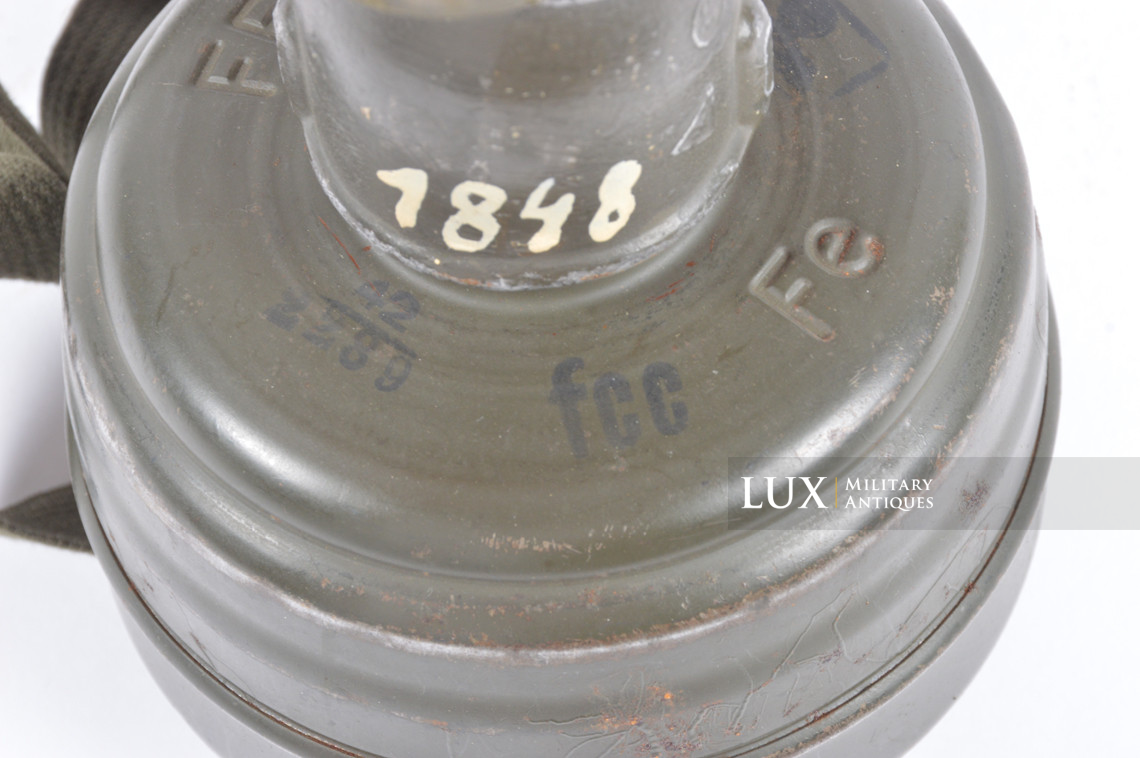 German three-tone camouflage gas mask canister, « Normandy » - photo 62