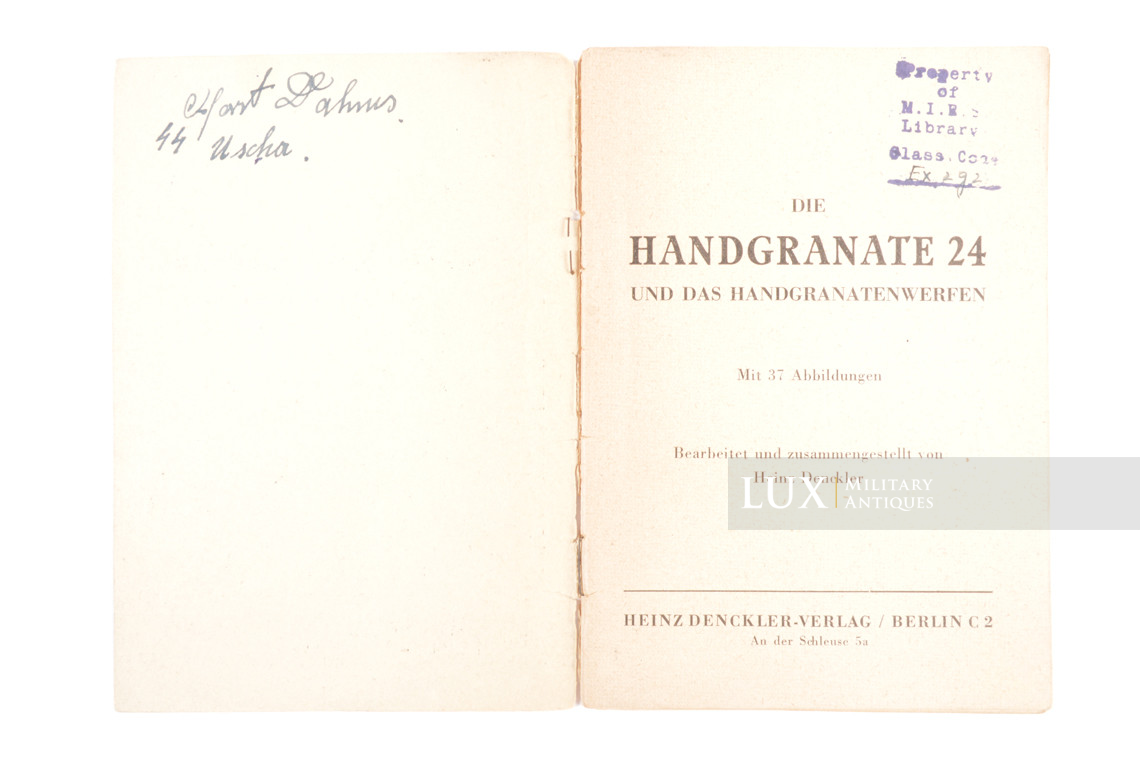 Manuel d’instruction pour la grenade allemande M24, nominatif « SS Uscha » - photo 9