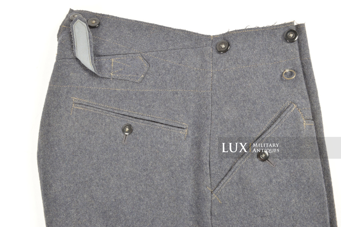 Unissued late-war Luftwaffe straight leg combat trousers - photo 12
