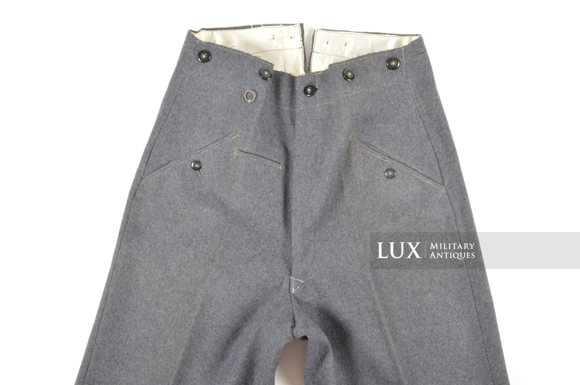 Unissued late-war Luftwaffe straight leg combat trousers - photo 18