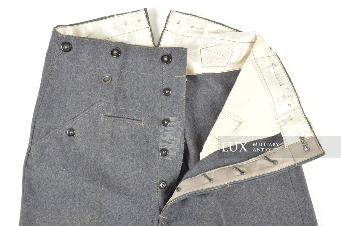 Unissued late-war Luftwaffe straight leg combat trousers - photo 23