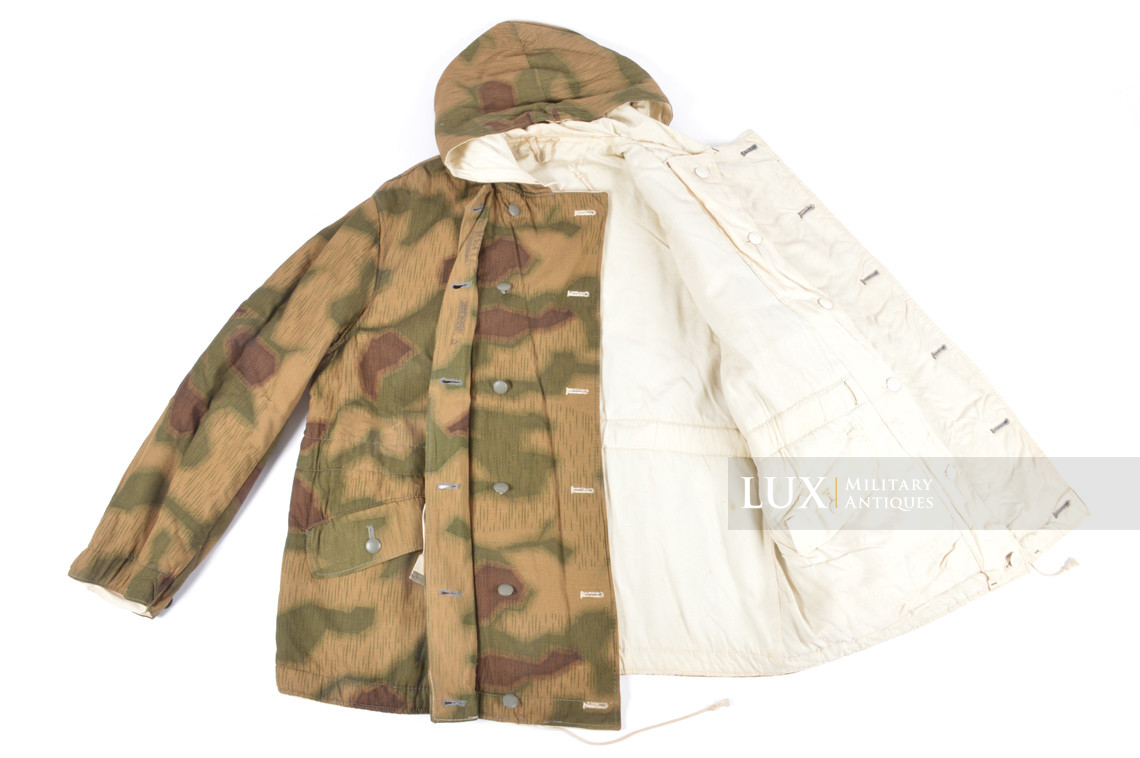 Unissued German Heer / Luftwaffe tan & water pattern reversible to white winter camouflage parka, « E. REITZ » - photo 19