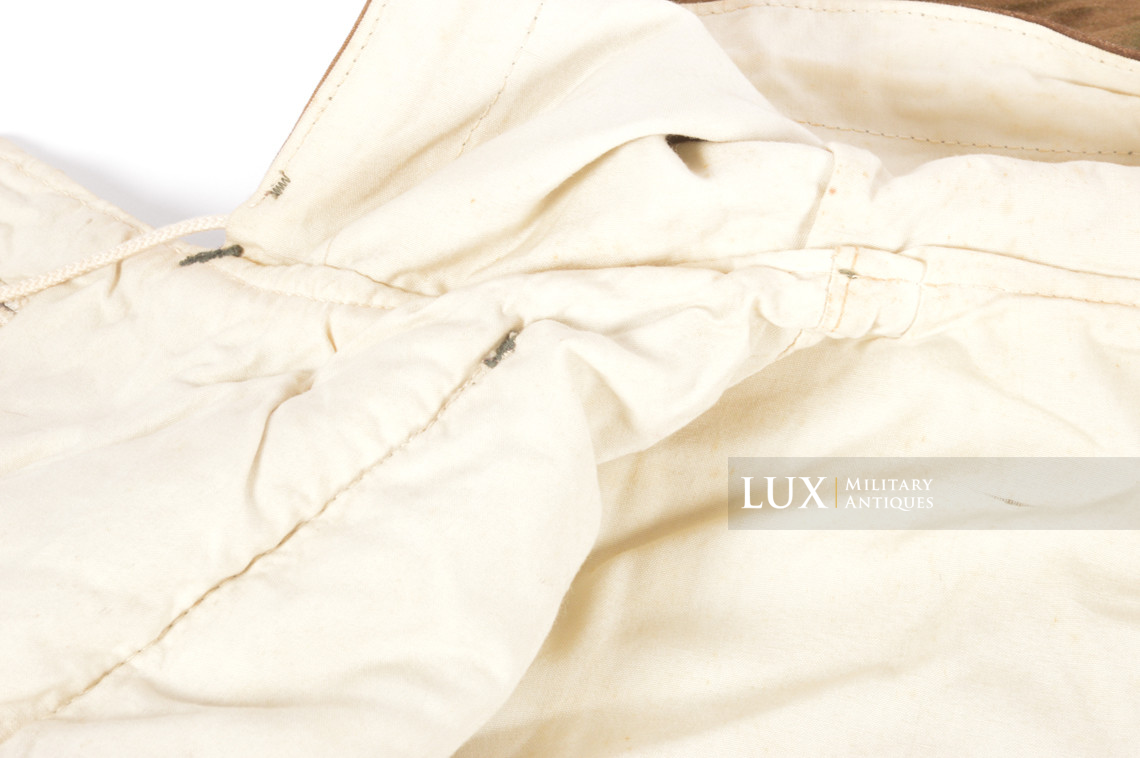 Unissued German Heer / Luftwaffe tan & water pattern reversible to white winter camouflage parka, « E. REITZ » - photo 30