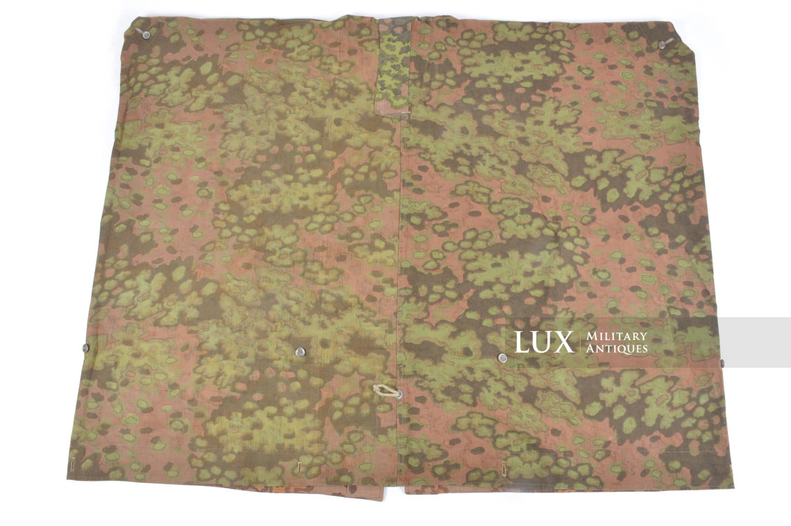 Late-war Waffen-SS Oakleaf B camouflage shelter quarter / poncho, « named » - photo 14