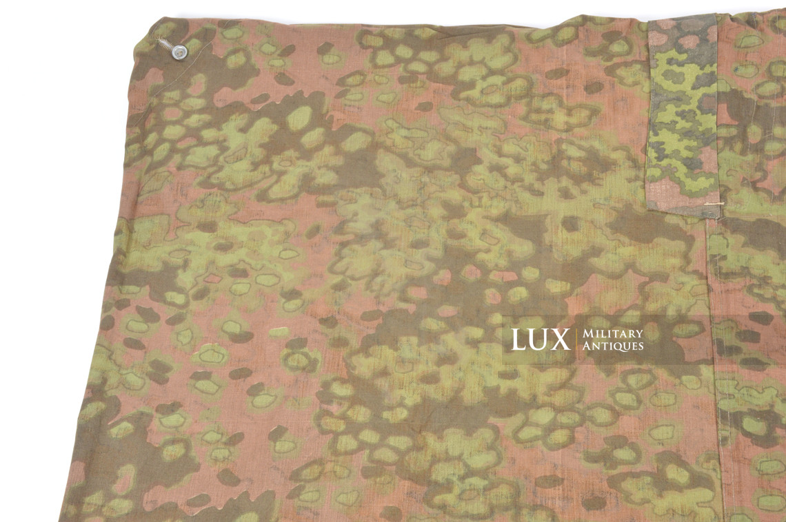 Late-war Waffen-SS Oakleaf B camouflage shelter quarter / poncho, « named » - photo 16