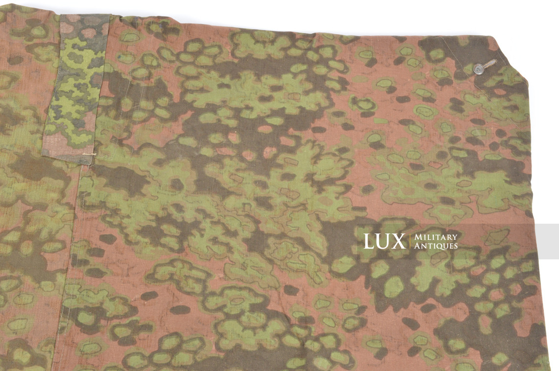Late-war Waffen-SS Oakleaf B camouflage shelter quarter / poncho, « named » - photo 17