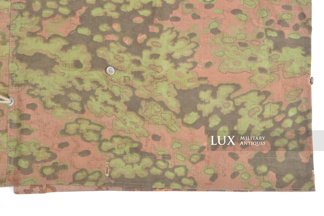 Late-war Waffen-SS Oakleaf B camouflage shelter quarter / poncho, « named » - photo 18