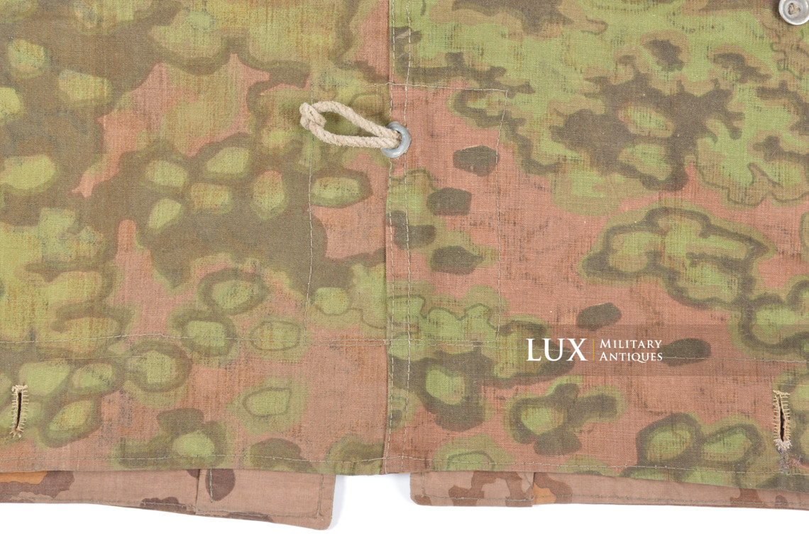 Late-war Waffen-SS Oakleaf B camouflage shelter quarter / poncho, « named » - photo 19