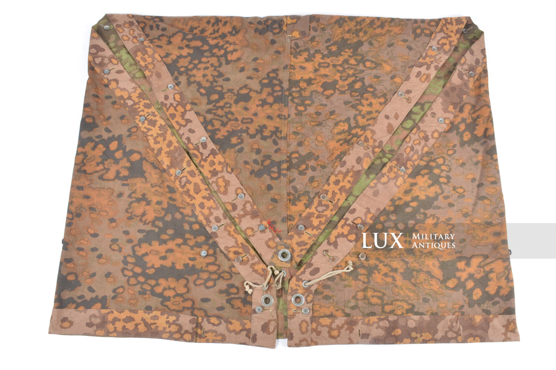 Late-war Waffen-SS Oakleaf B camouflage shelter quarter / poncho, « named » - photo 20