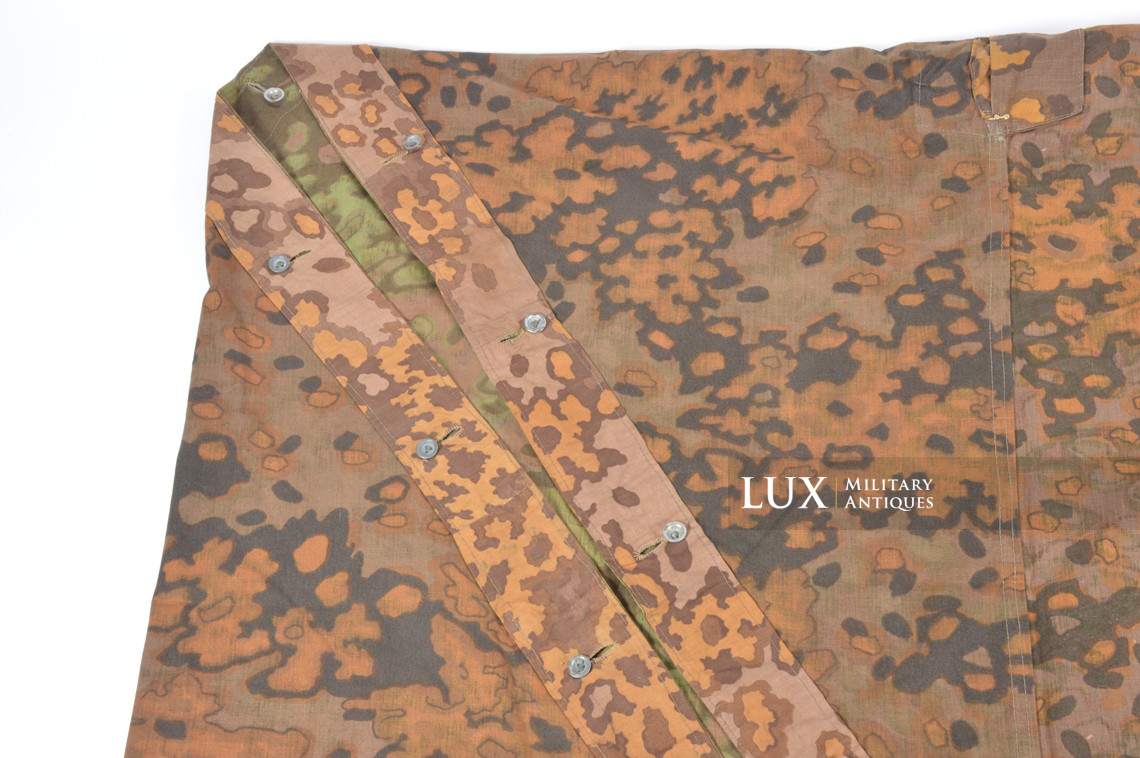 Late-war Waffen-SS Oakleaf B camouflage shelter quarter / poncho, « named » - photo 22
