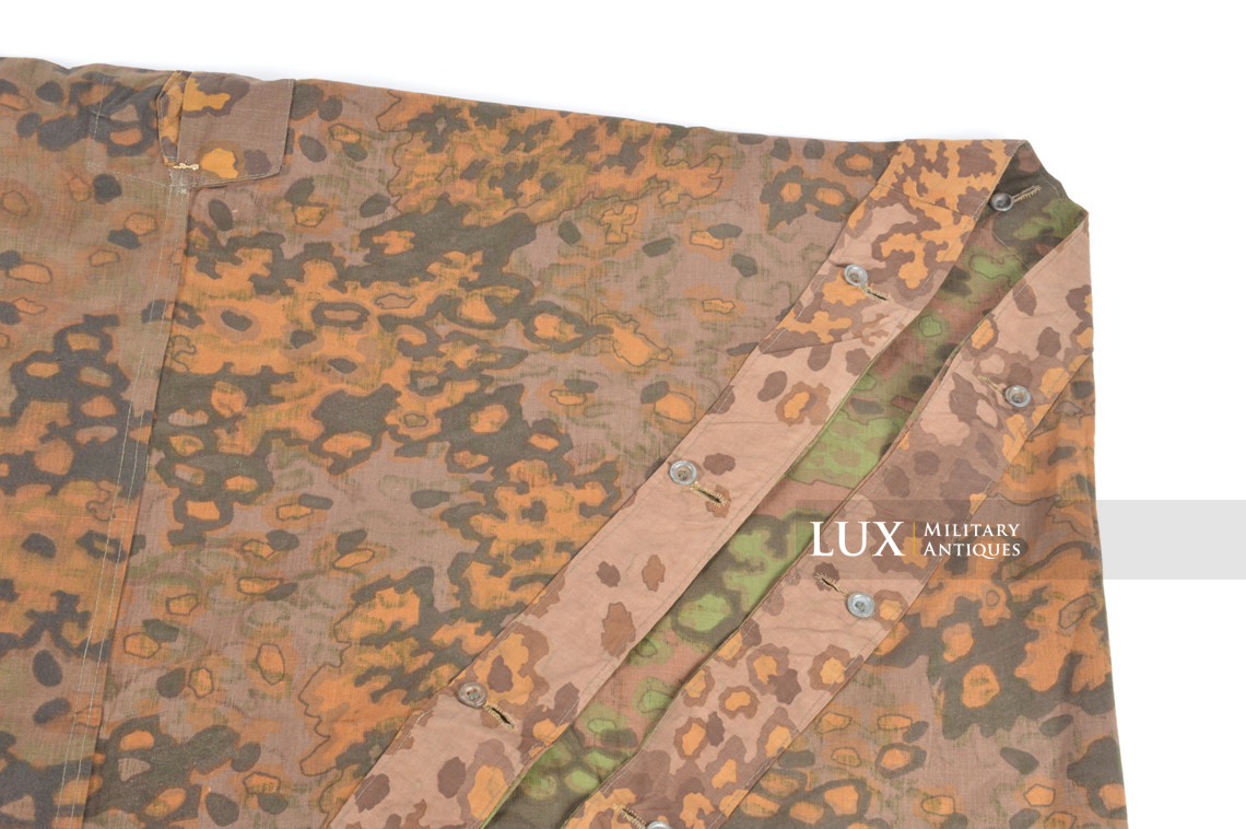 Late-war Waffen-SS Oakleaf B camouflage shelter quarter / poncho, « named » - photo 23