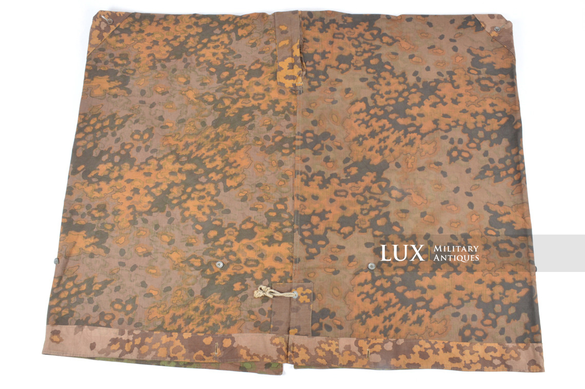 Late-war Waffen-SS Oakleaf B camouflage shelter quarter / poncho, « named » - photo 27