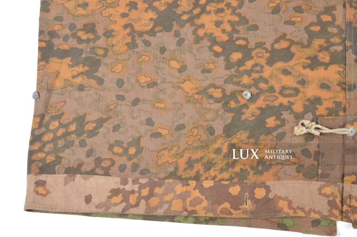 Late-war Waffen-SS Oakleaf B camouflage shelter quarter / poncho, « named » - photo 28