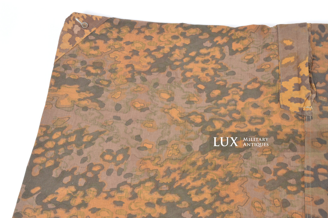 Late-war Waffen-SS Oakleaf B camouflage shelter quarter / poncho, « named » - photo 29