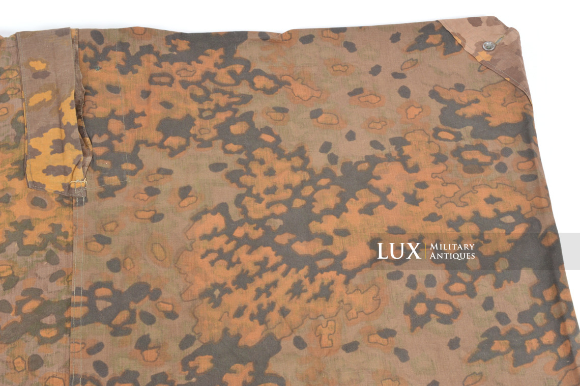 Late-war Waffen-SS Oakleaf B camouflage shelter quarter / poncho, « named » - photo 30