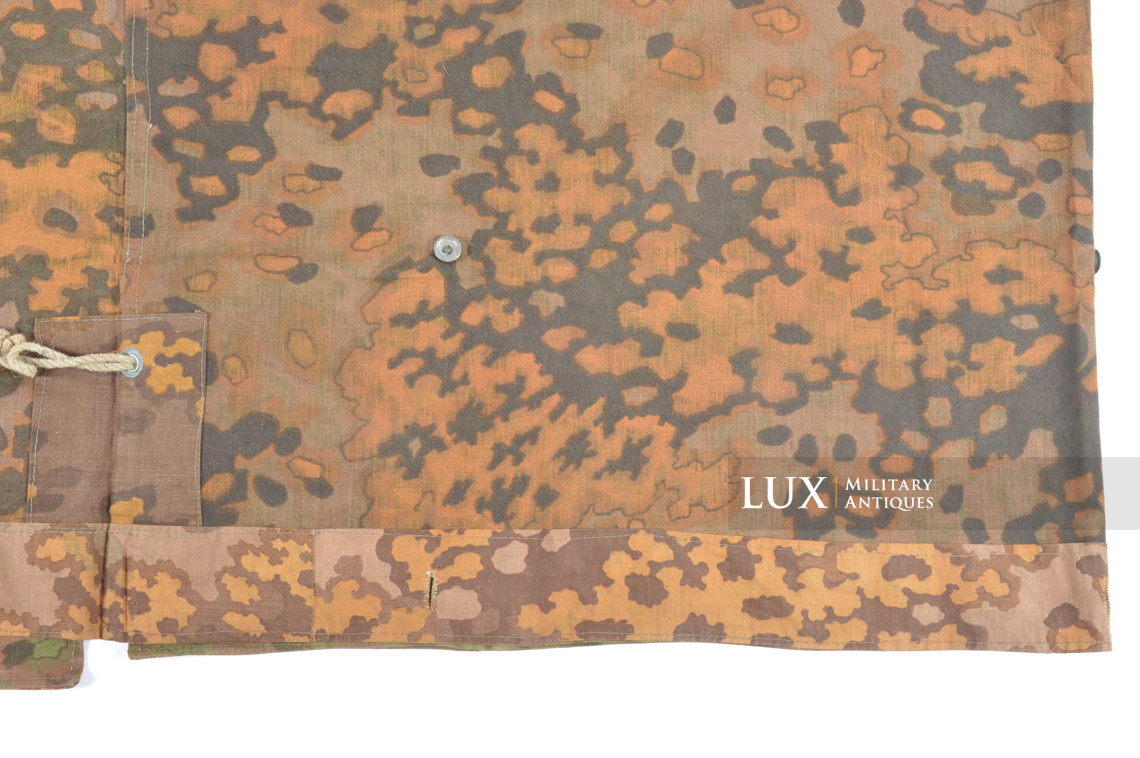 Late-war Waffen-SS Oakleaf B camouflage shelter quarter / poncho, « named » - photo 31