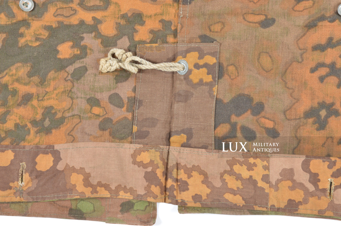 Late-war Waffen-SS Oakleaf B camouflage shelter quarter / poncho, « named » - photo 32