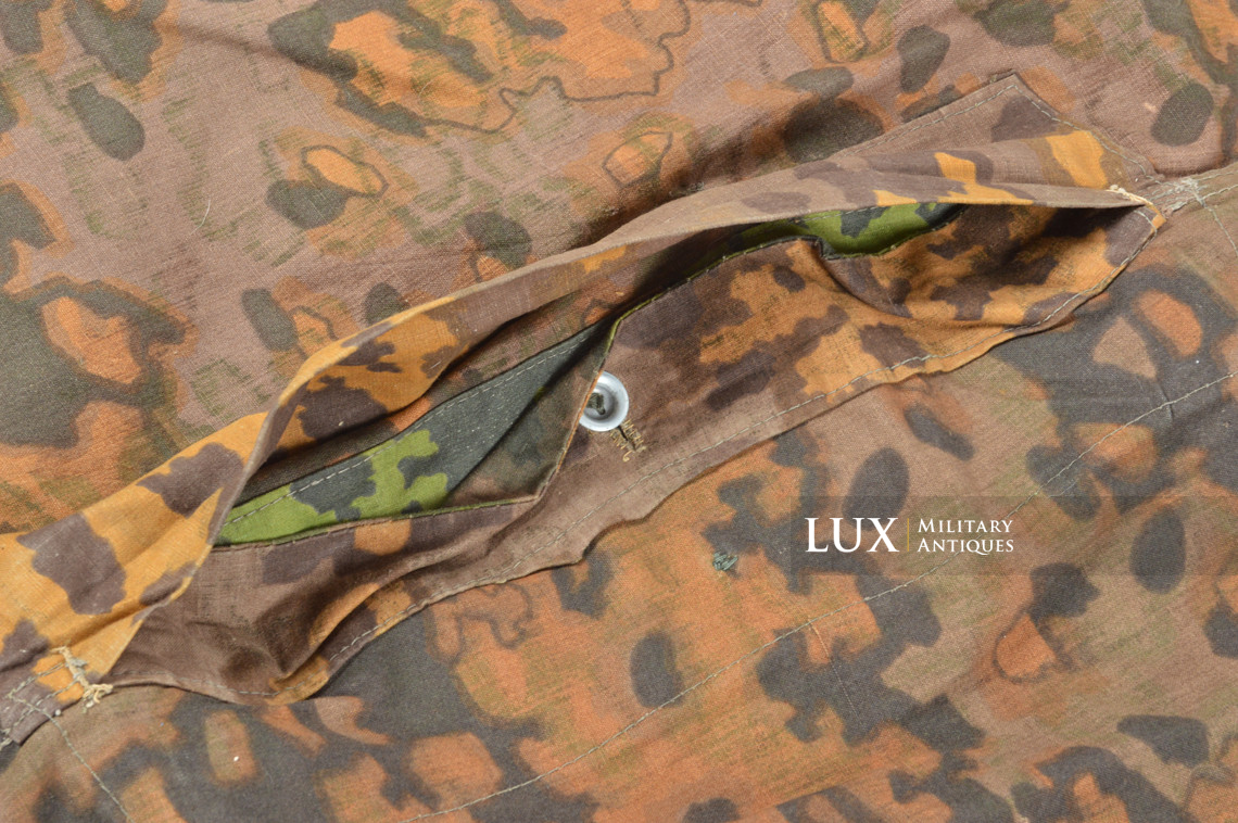 Late-war Waffen-SS Oakleaf B camouflage shelter quarter / poncho, « named » - photo 33