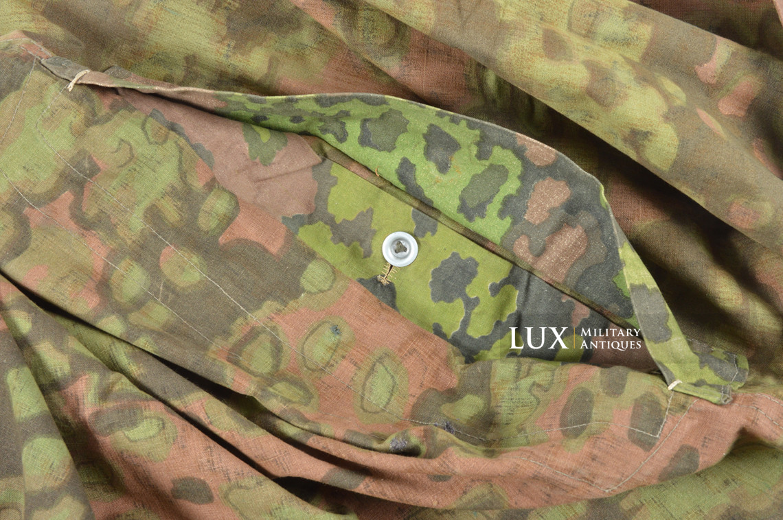 Late-war Waffen-SS Oakleaf B camouflage shelter quarter / poncho, « named » - photo 34