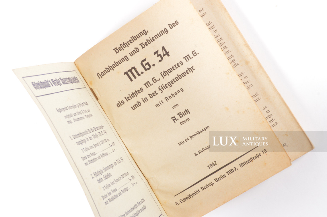 German MG34 instruction booklet - photo 8