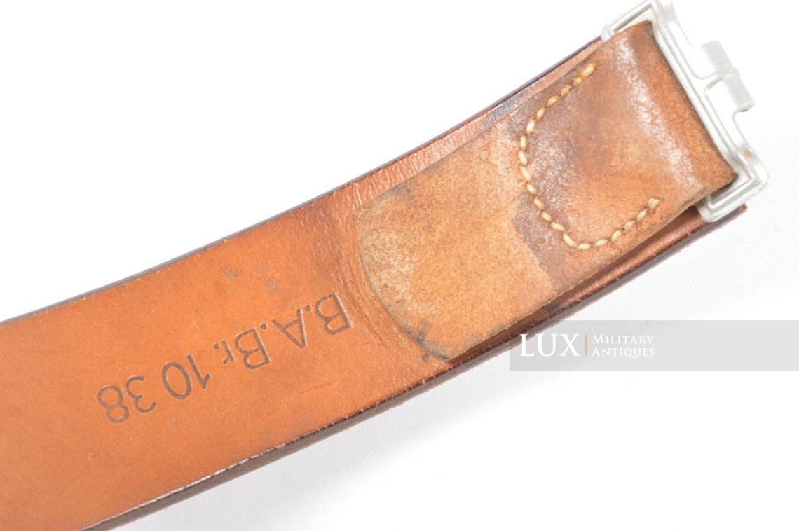 Cuir de ceinturon allemand précoce en cuir brun naturel, « 1938 » - photo 9