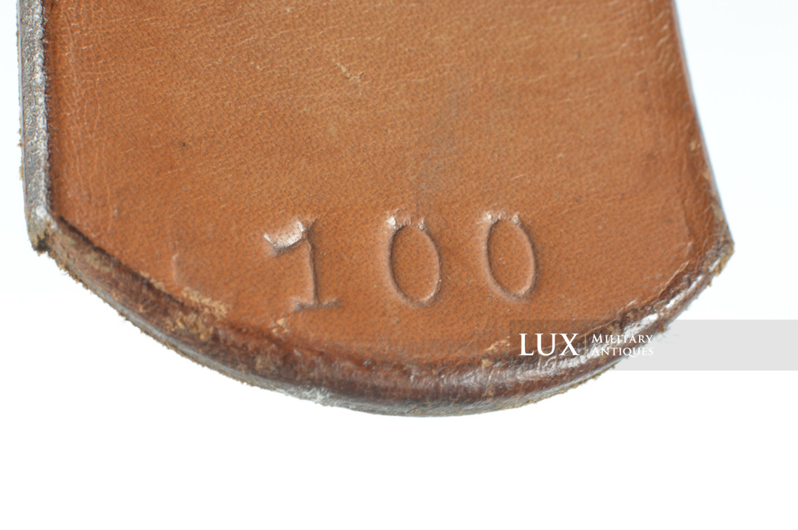 Cuir de ceinturon allemand précoce en cuir brun naturel, « 1938 » - photo 14