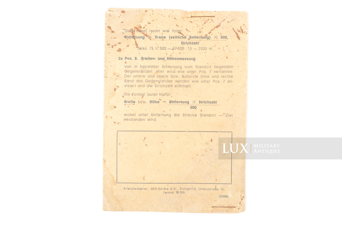 German map reading instrument , « GKS Planzeiger / model E » - photo 11