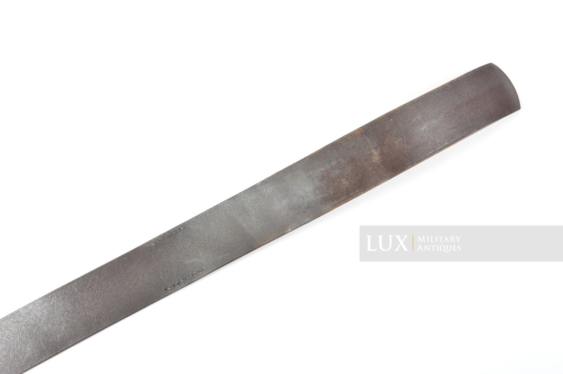 Cuir de ceinturon allemand Luftwaffe précoce en cuir brun chocolat, régiment « FLAK » - photo 13