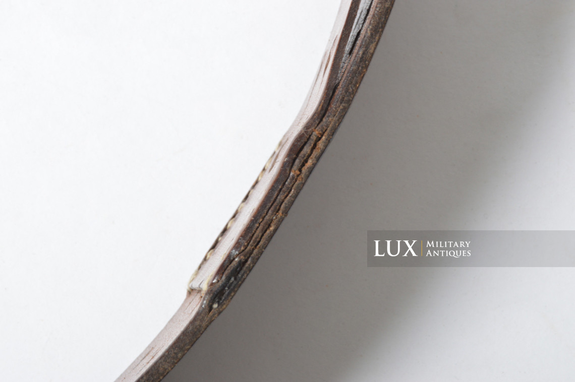 Cuir de ceinturon allemand Luftwaffe précoce en cuir brun chocolat, régiment « FLAK » - photo 20
