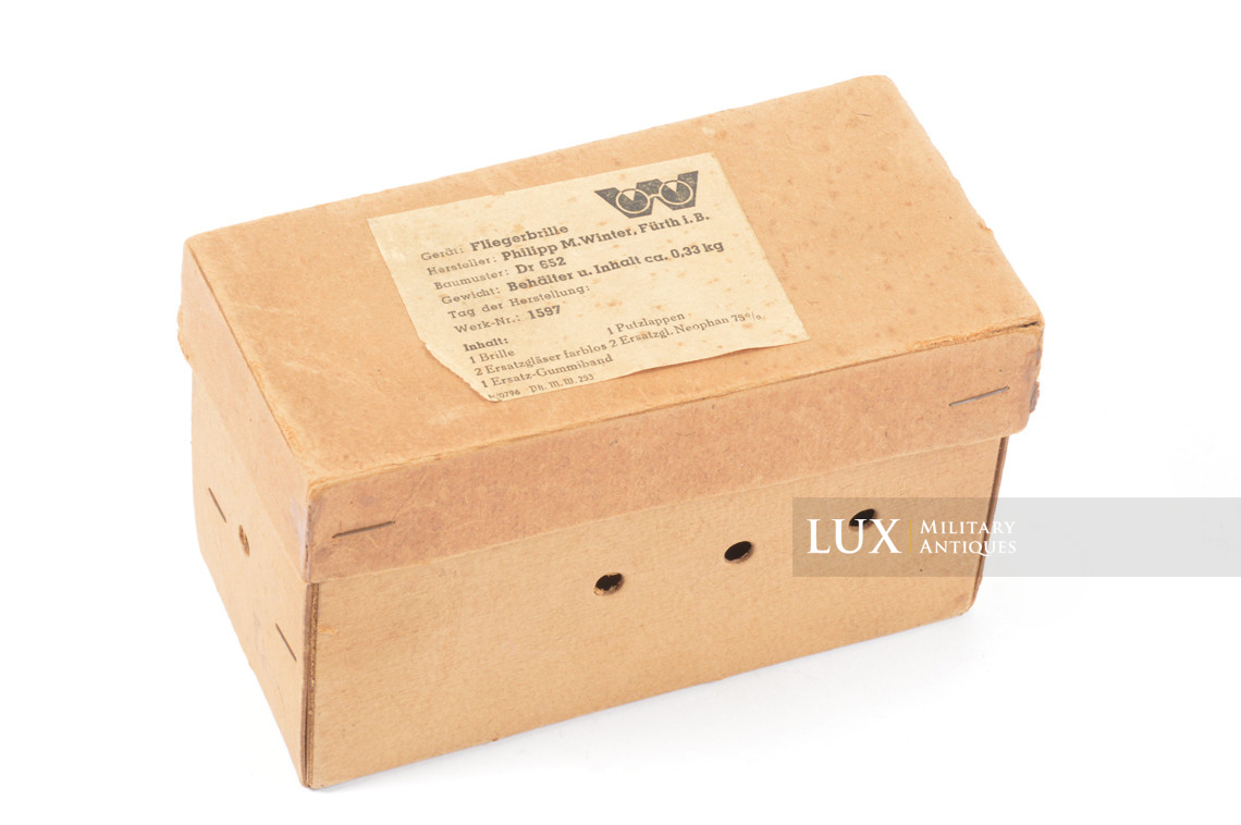 Rare ensemble de lunettes de vol Luftwaffe, « Fliegerbrille » - photo 22