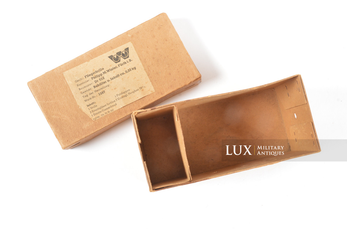 Rare ensemble de lunettes de vol Luftwaffe, « Fliegerbrille » - photo 30