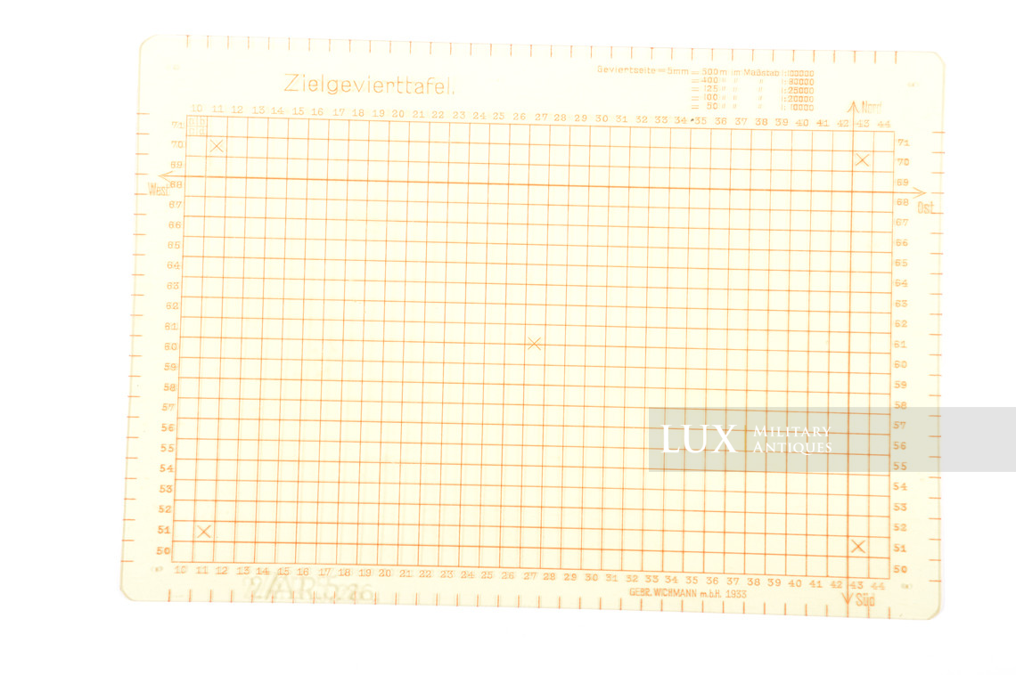 Instruments allemands de lecture de cartes pour l'artillerie, « Kartenwinkel » - photo 16