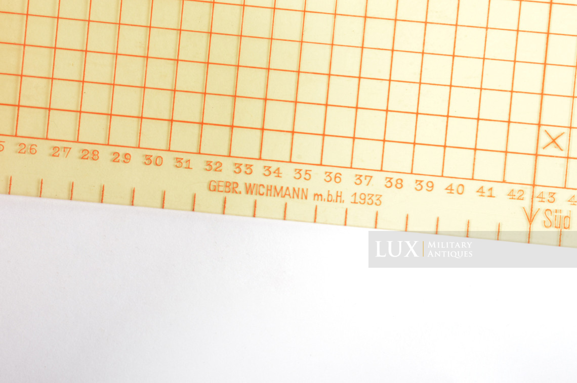 Instruments allemands de lecture de cartes pour l'artillerie, « Kartenwinkel » - photo 18