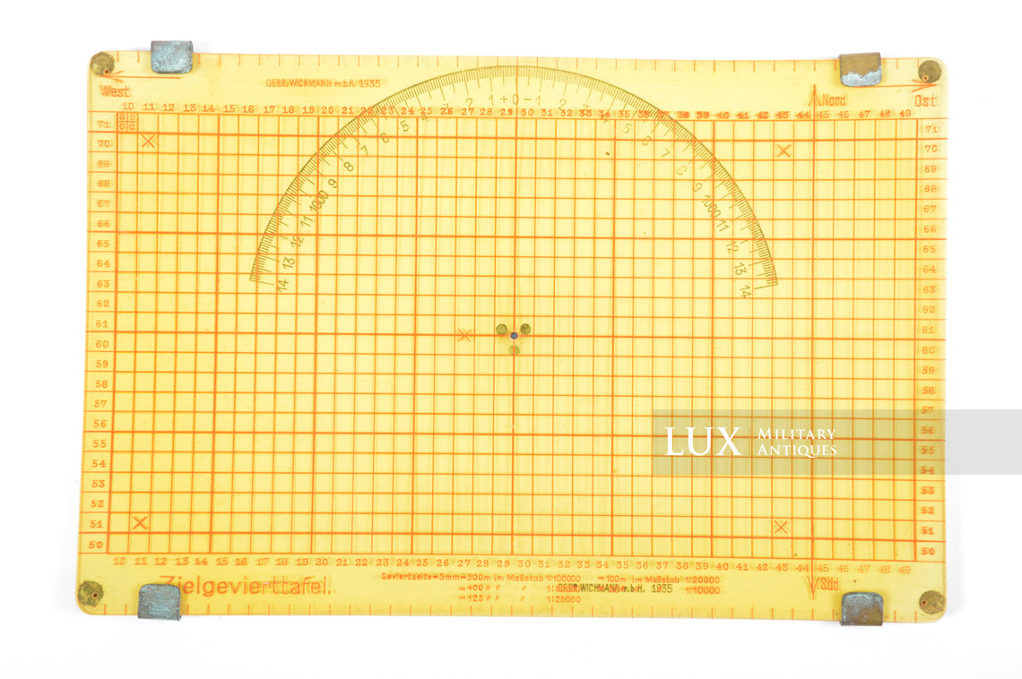 Instruments allemands de lecture de cartes pour l'artillerie, « Kartenwinkel » - photo 19