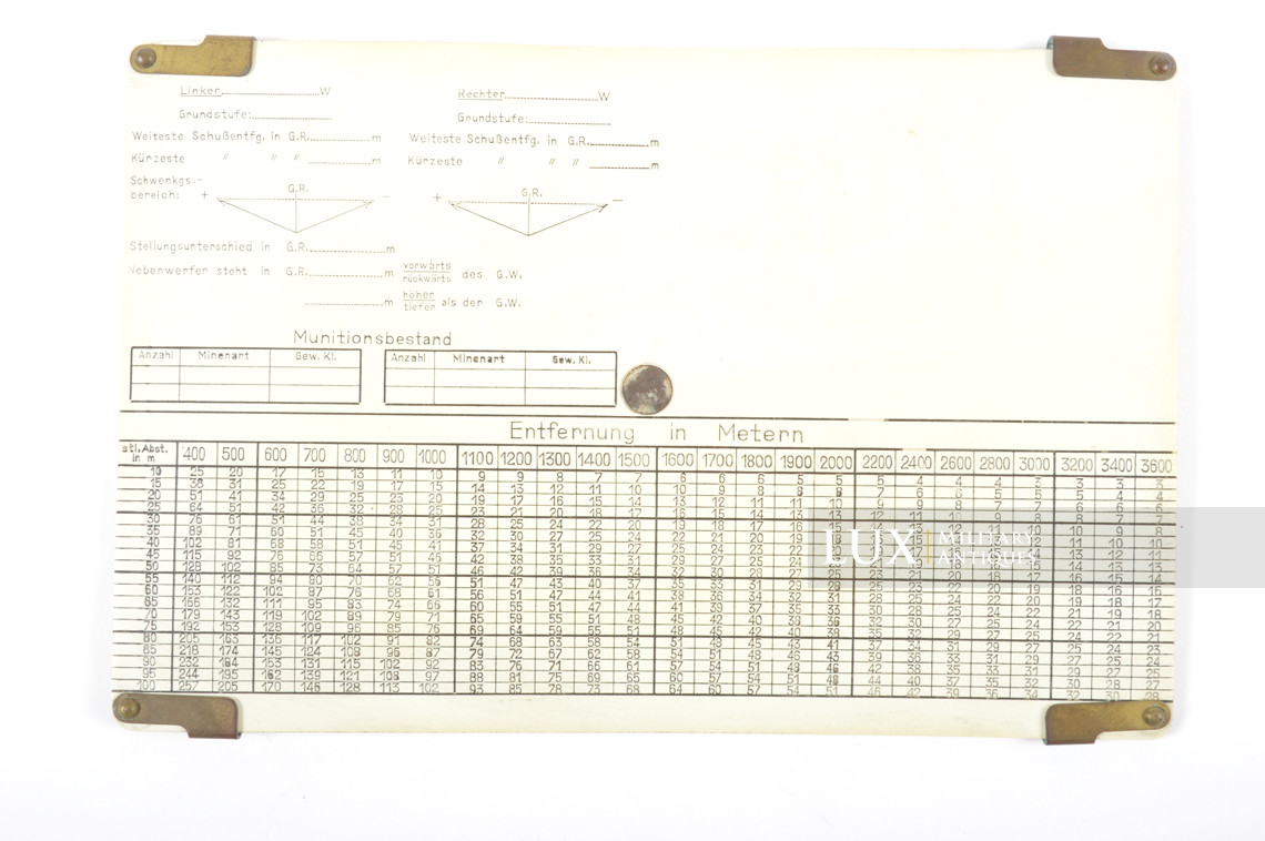 Instruments allemands de lecture de cartes pour l'artillerie, « Kartenwinkel » - photo 22