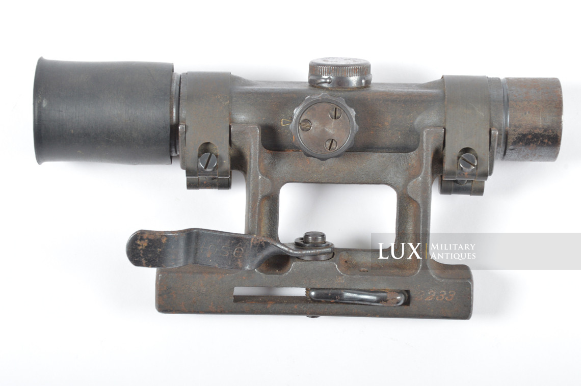 Rare ensemble lunette allemande tireur d’élite Zf4 pour fusil G/K43 - photo 15