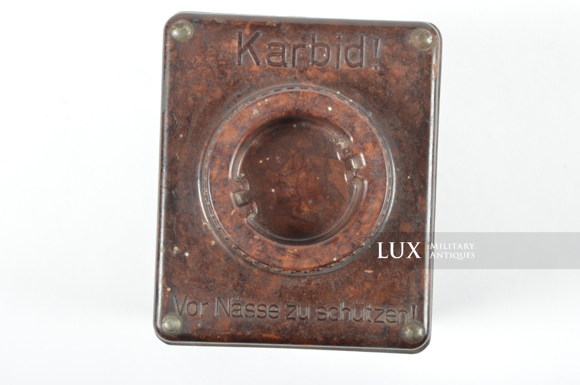 German bakelite carbide lantern storage box, « KARBID » - photo 8