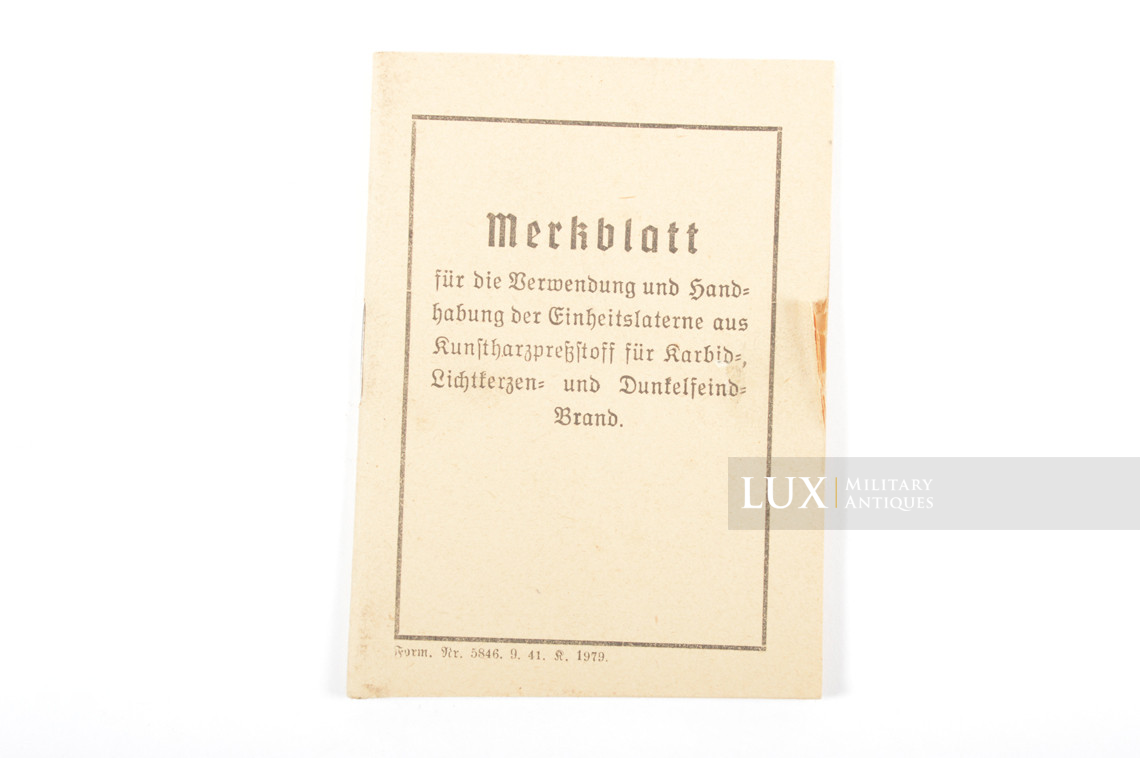 German field lantern replacement box, « Einheitslaterne 37 » - photo 28