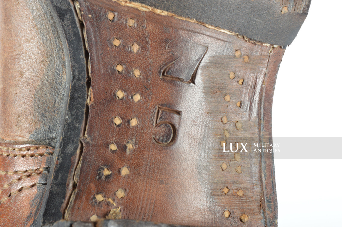 Late-war German low ankle combat boots, « RBNr » - photo 19